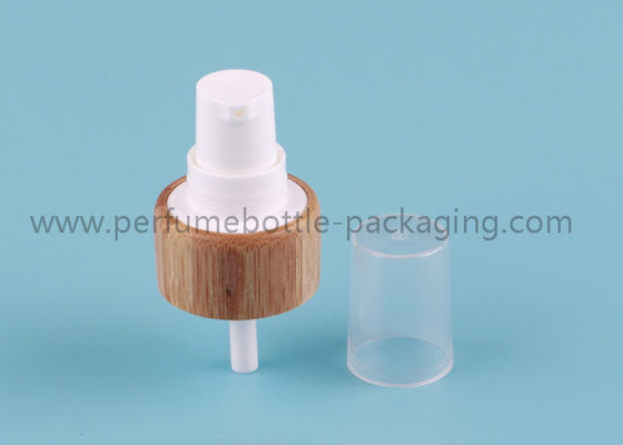 24 / 410 Bamboo Sheathed Closure Cream Pump With PP Small Cap