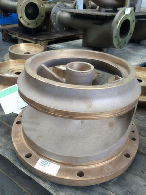 Bronze , silicon brass water pump spare parts resin sand casting