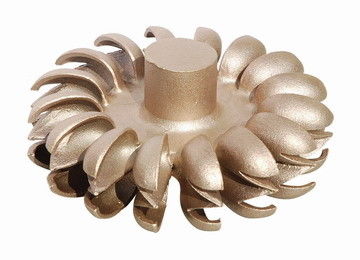 Copper Alloy Horizontal Water Pump Impeller , Water Pump Parts OEM DIN , EN