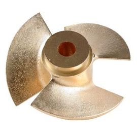 Silicon Brass Centrifutal Pump Impeller Solid Work , Resin Sand Casting